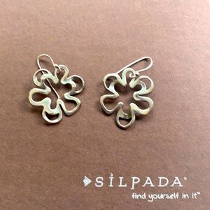 Silpada Sterling silver flower dangle earrings
